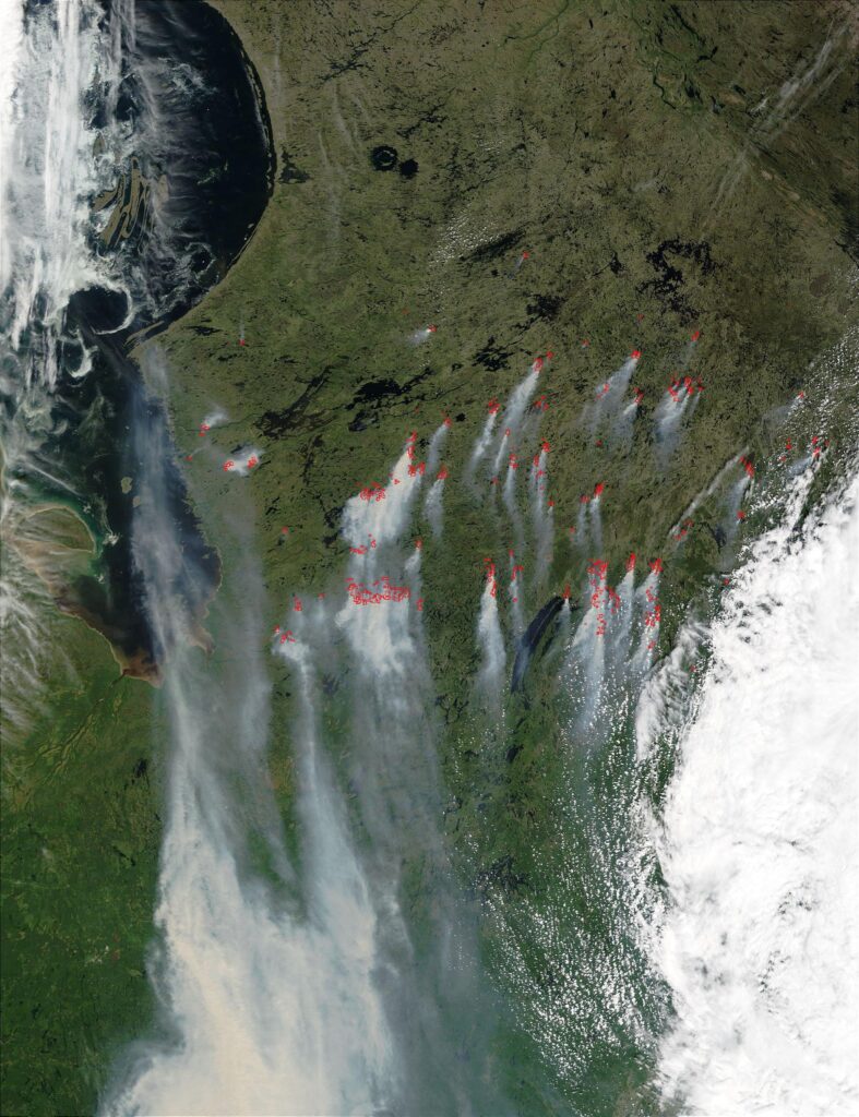 NASA Images of Wildfires